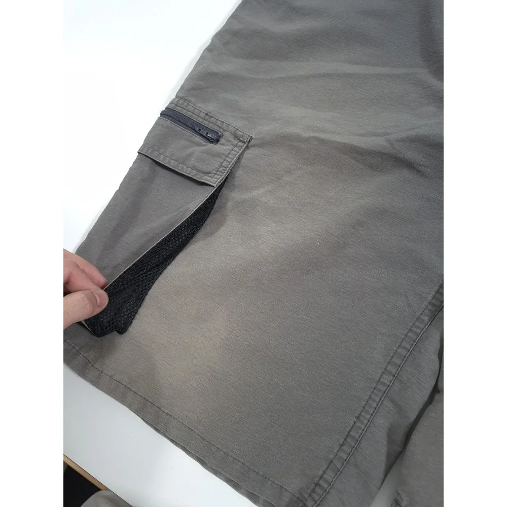 VTG Levis SilverTab Cargo Shorts Youth XL Gray Nylon 12